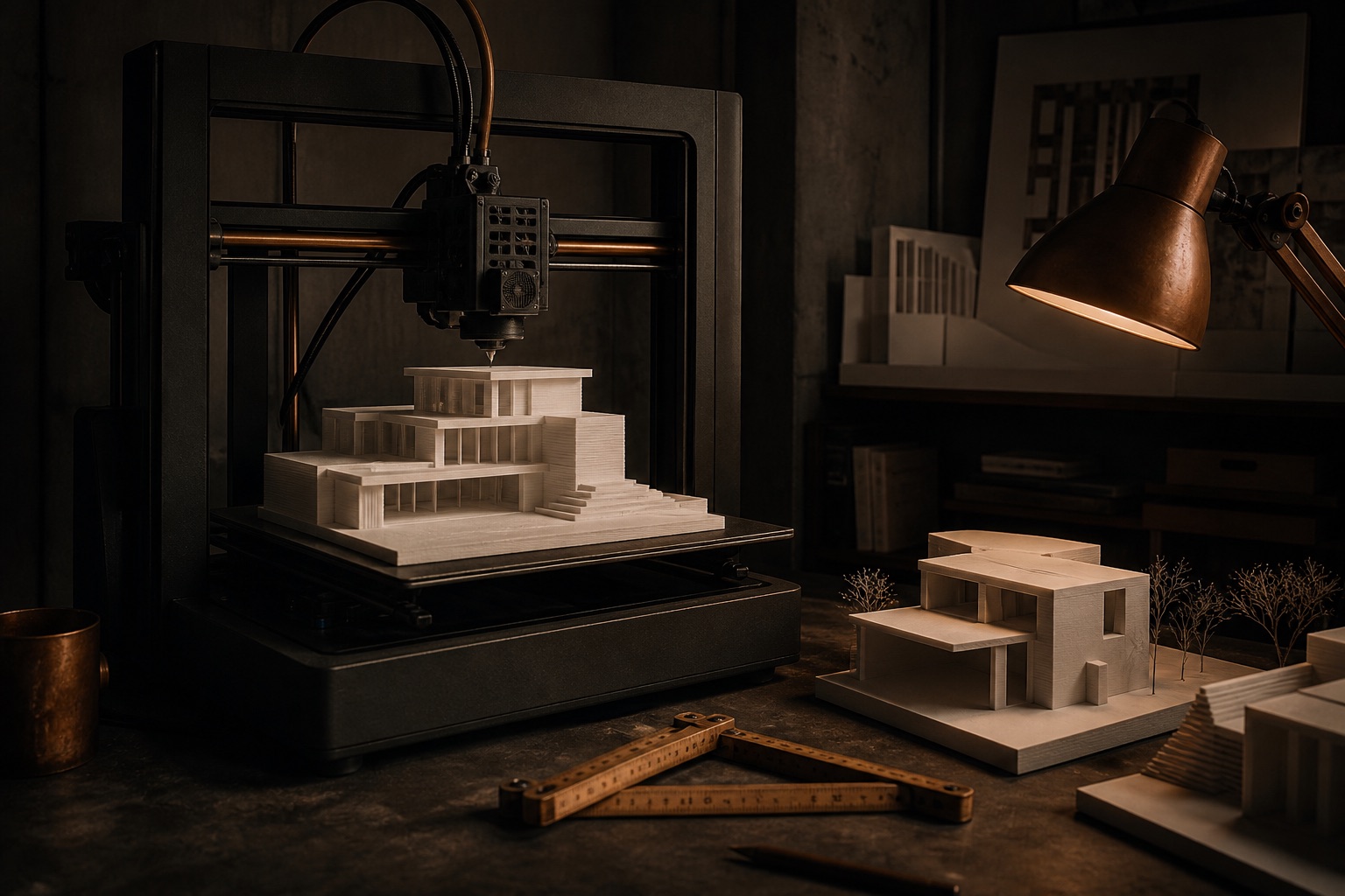 3D-gedrucktes Architekturmodell