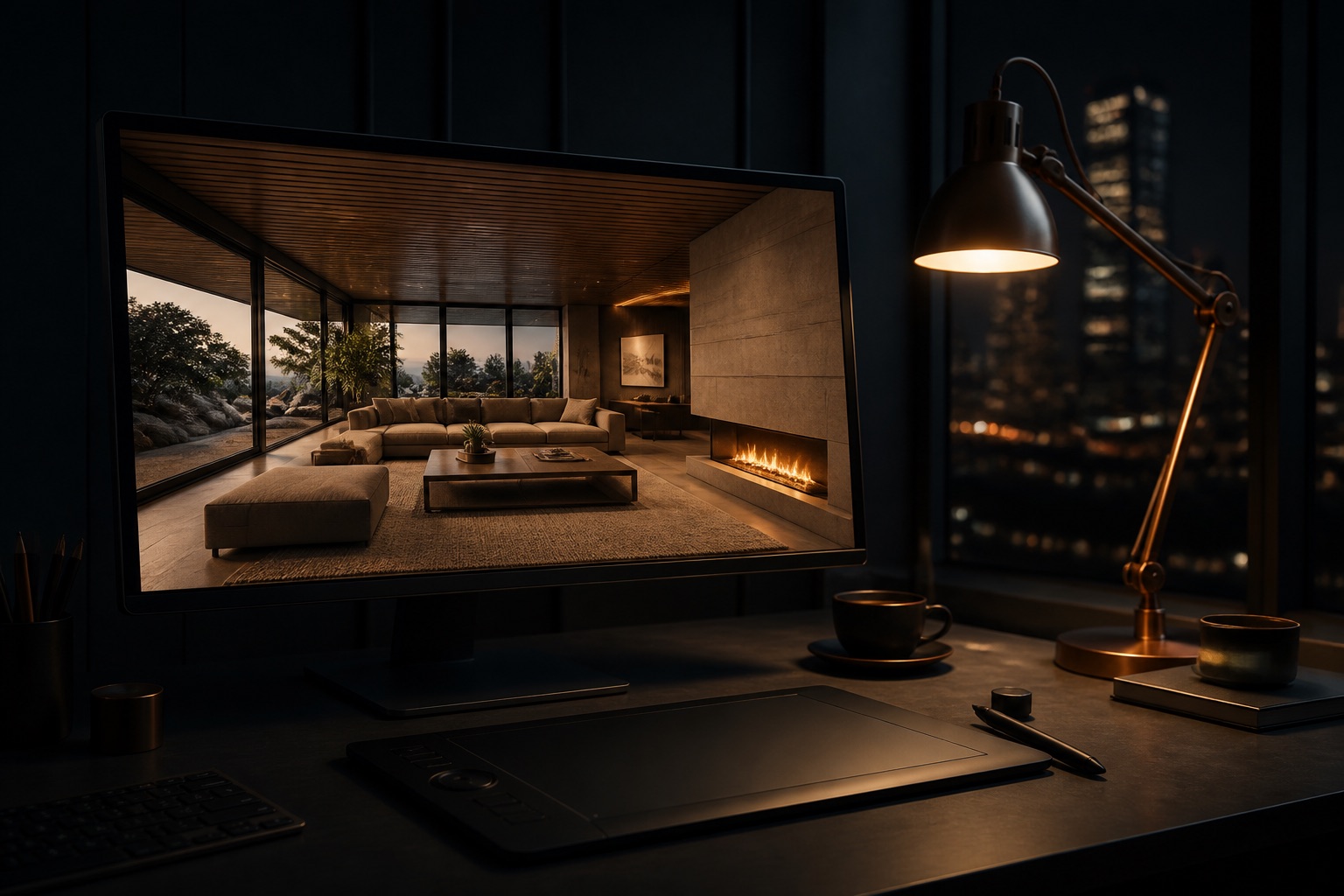 Fotorealistisches Rendering auf dem Bildschirm